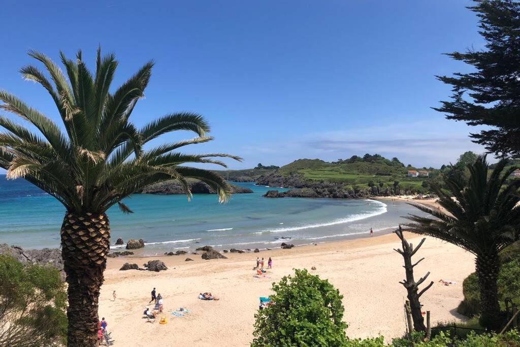Apartamento Frente A La Playa Con Vistas Al Mar En Barro, Llanes バロ・デ・リャネス エクステリア 写真